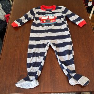 Carter's Fire Truck Fleece Footie Pajamas